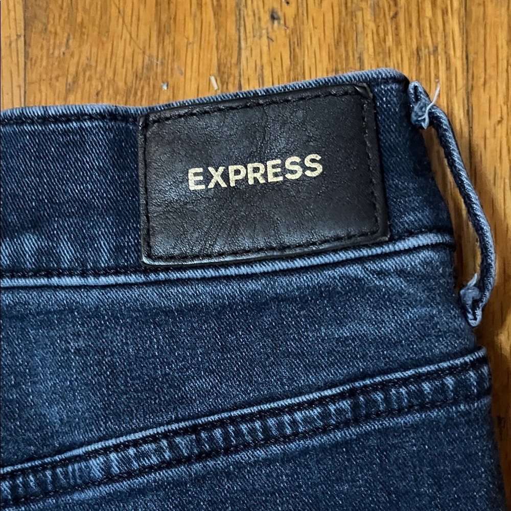 Express Skinny High Rise Blue Women's Jeans Size 00R - Picture 8 of 10